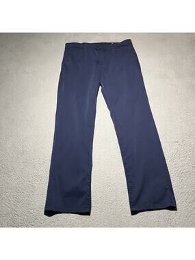 Adriano Goldschmied Pants Mens 36x32 Marshall Slim Trouser Blue Chino Cotton